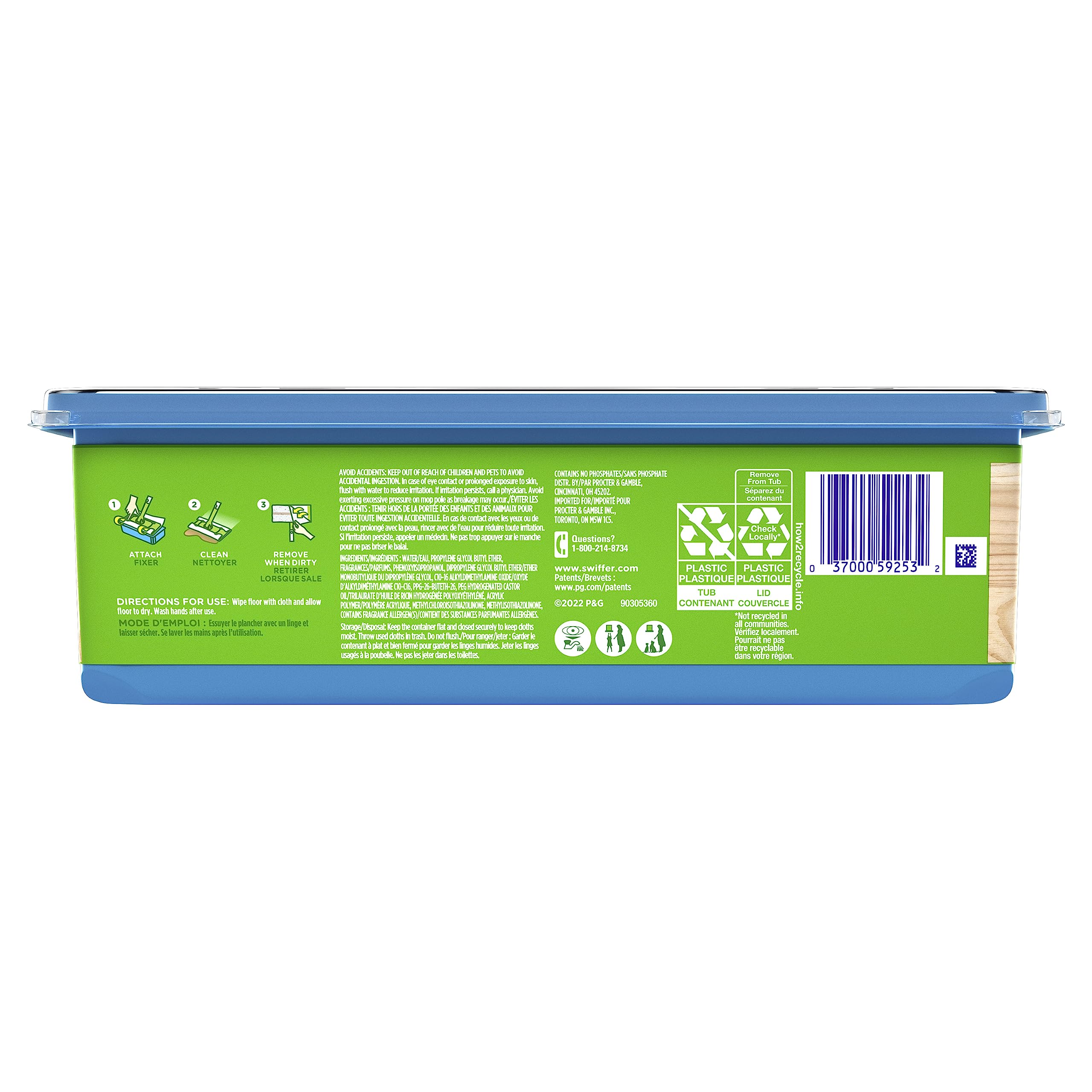 Swiffer Sweeper Wet Wood Floor Mopping cloths, 20 count