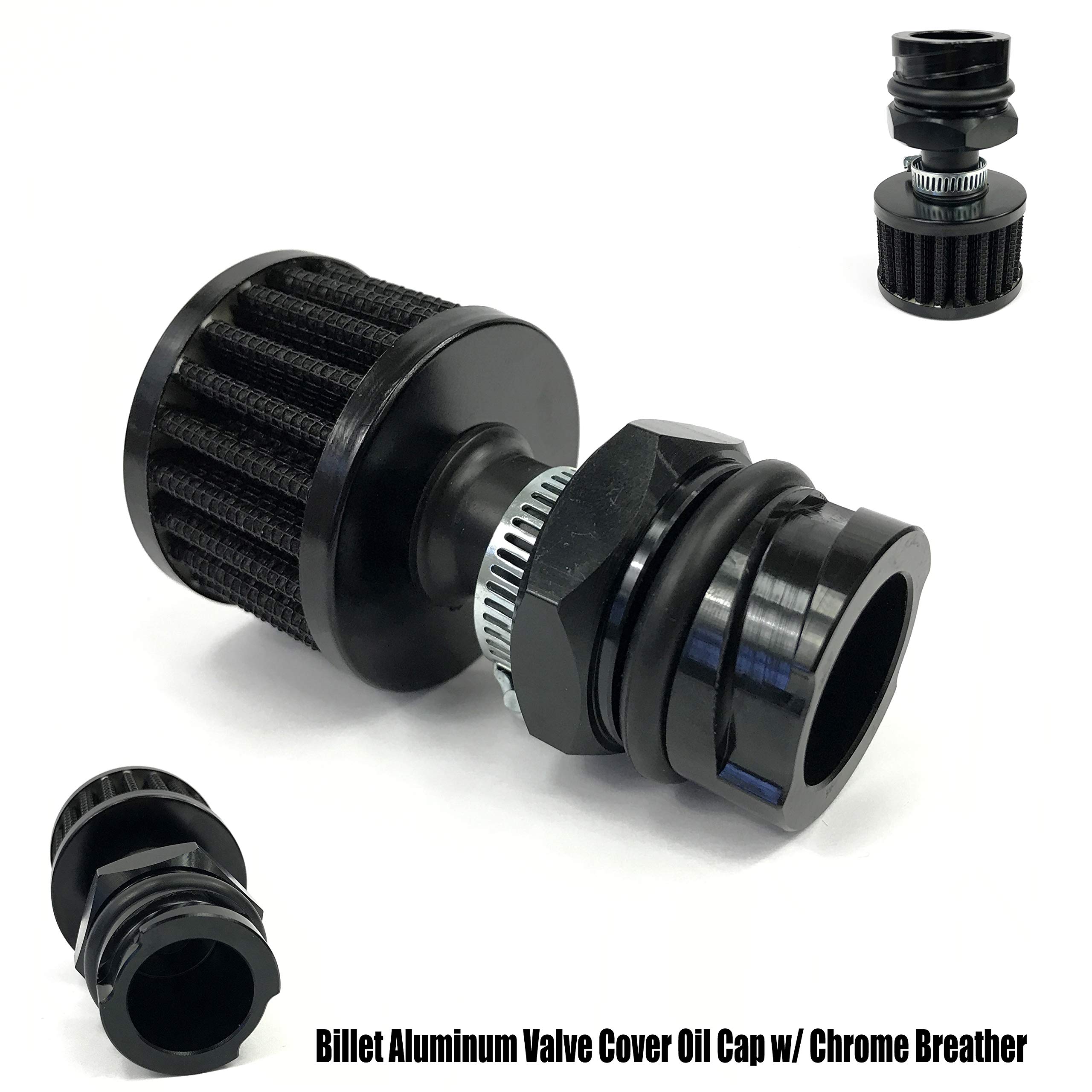 Billet Aluminum Valve Cover Cap w/Chrome Breather LSX LS1/LS6/LS2/LS3