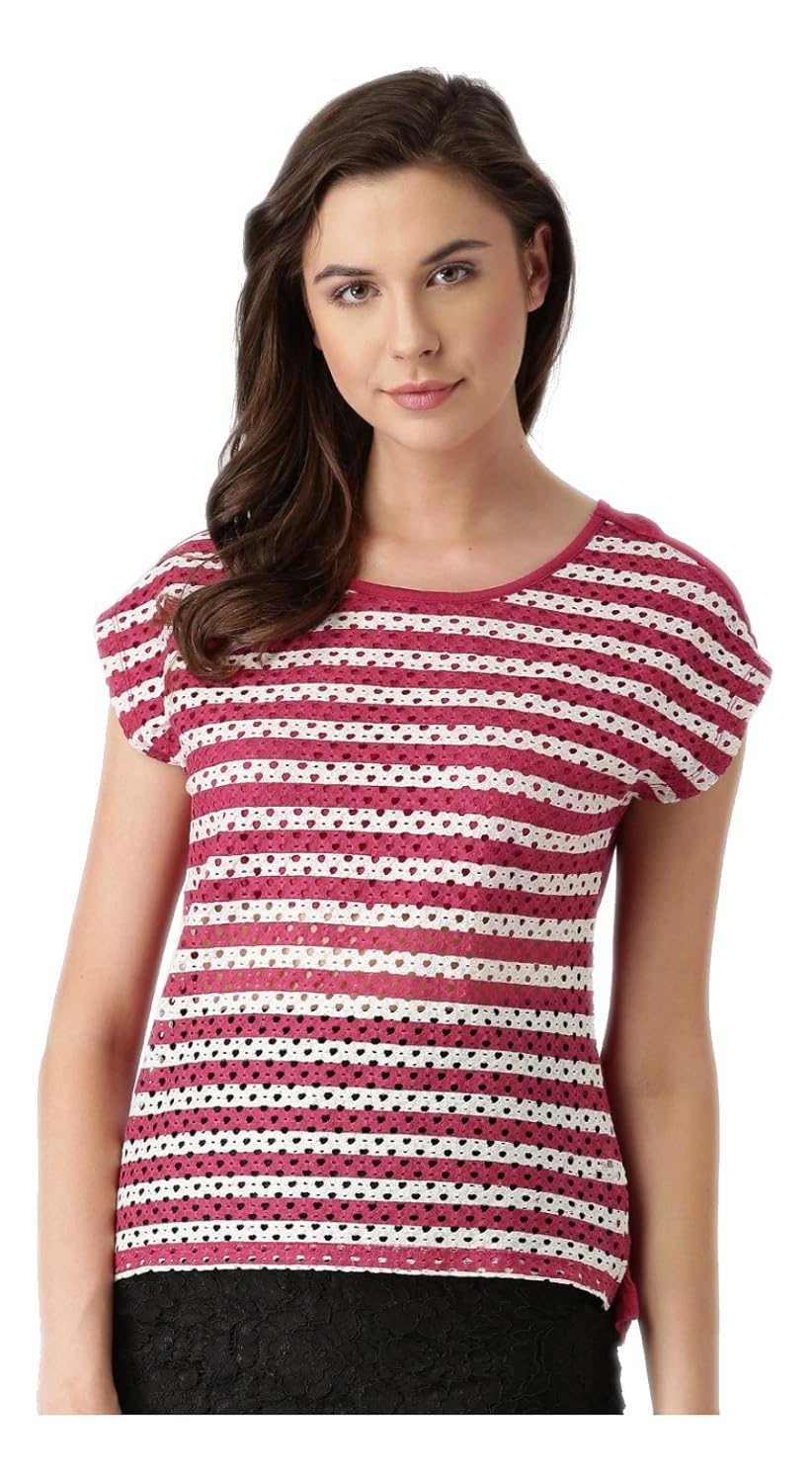 marie claire women's top (mc548--xl, brown, x-large)