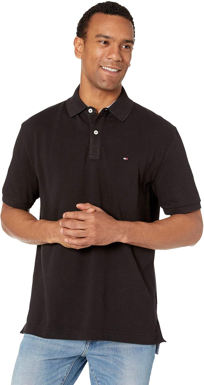Tommy Hilfiger Men's Short Sleeve Polo Shirt in Classic Fit at  Men’s Clothing store