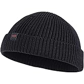 DASMINI Fisherman Beanie Hats for Men Women,Knit Trawler Skull Cap,Watch Cap,Spring Fall Winter Warm Short Hats