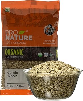 Pro Nature 100% Organic Cumin (Whole) 100g