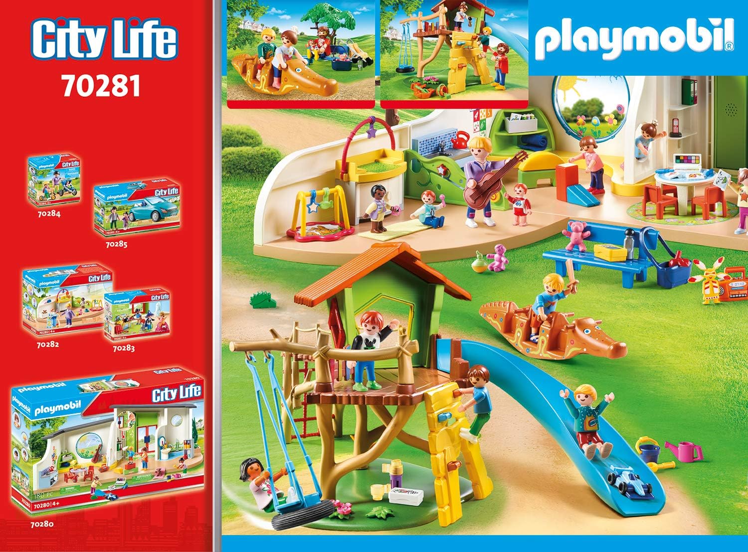 PLAYMOBIL City Life 70281 Parque Infantil Aventura, A partir de 4 años