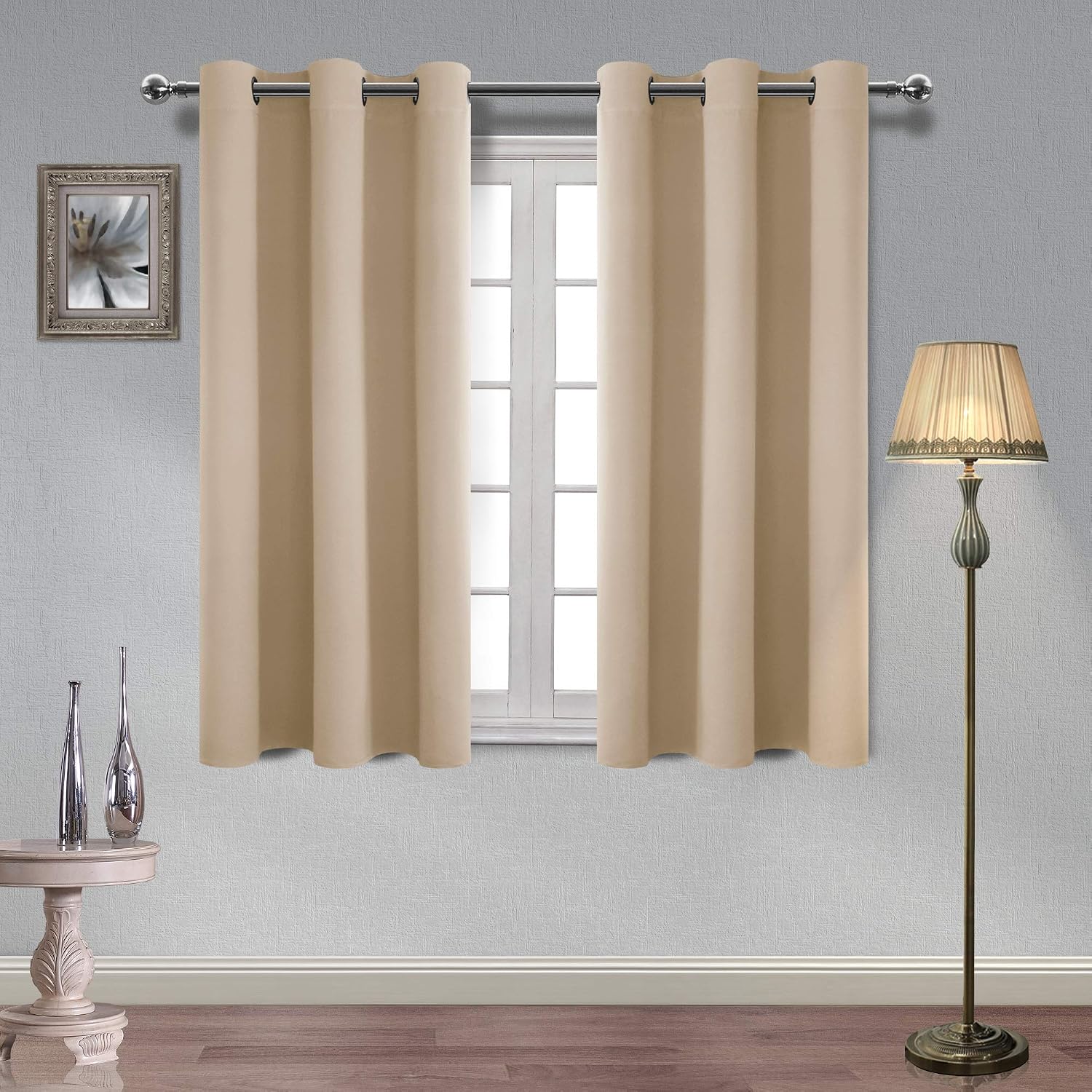 Amazon.com: Hiasan Beige Blackout Curtains for Bedroom Thermal