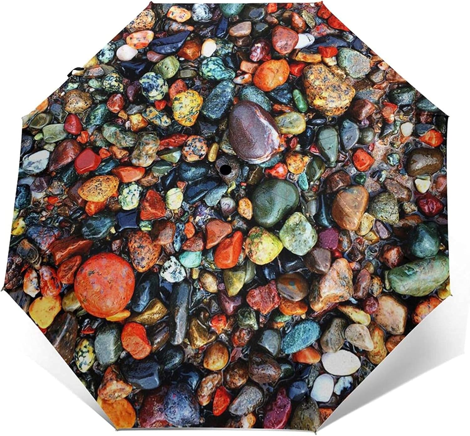 Automatischer Dreifach Gefalteter Regenschirm, Leichte Tragbare