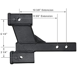 TOPTOW 64089 Trailer Dual Hitch Extender Adapter