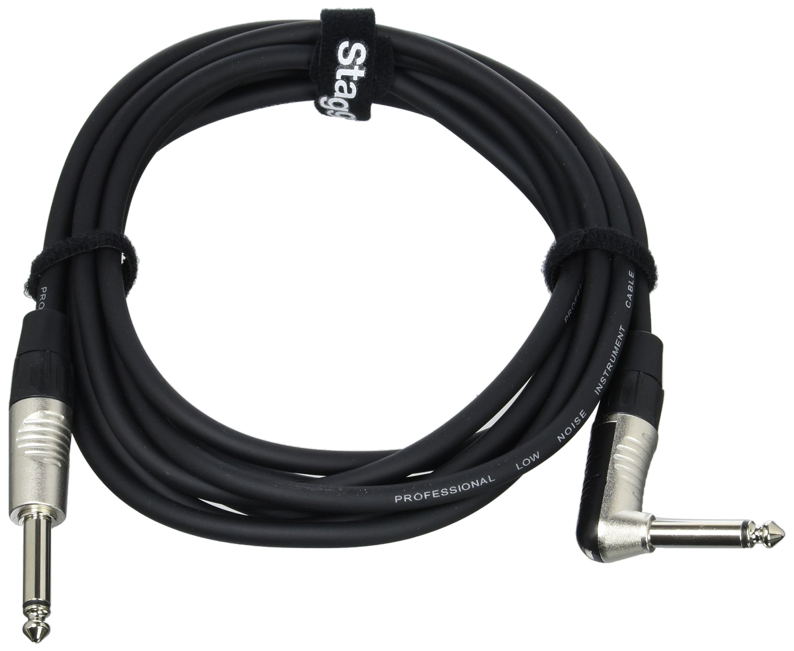 Stagg NGC3PLR 3m N Series Angled Instrument 1/4 inch Cable