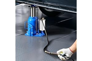 VEVOR Air Hydraulic Bottle Jack, 32 Ton (70546.9 lbs) Capacity, 10-16.3 Inch Lifting Range, Pneumatic/Manual Heavy Duty Welde