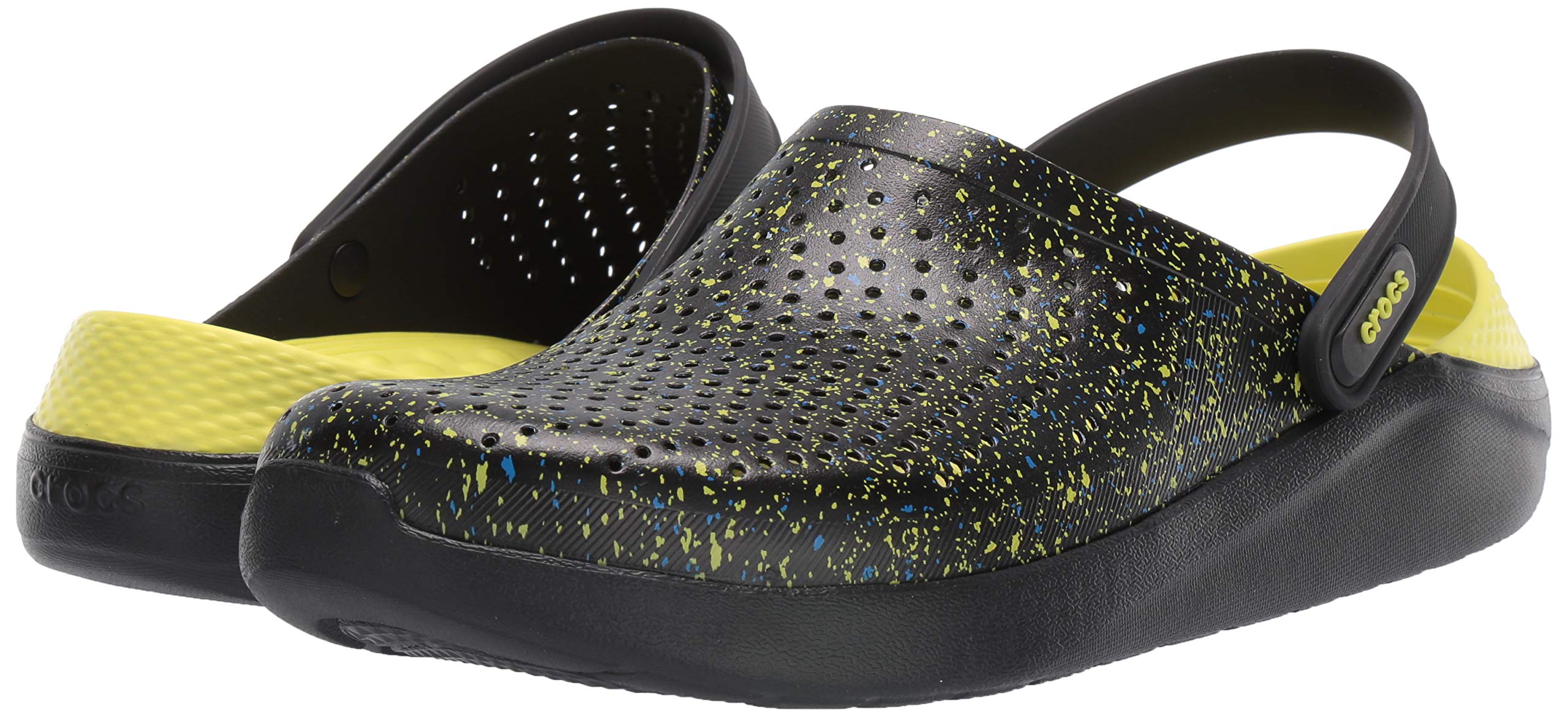 crocs literide army green white