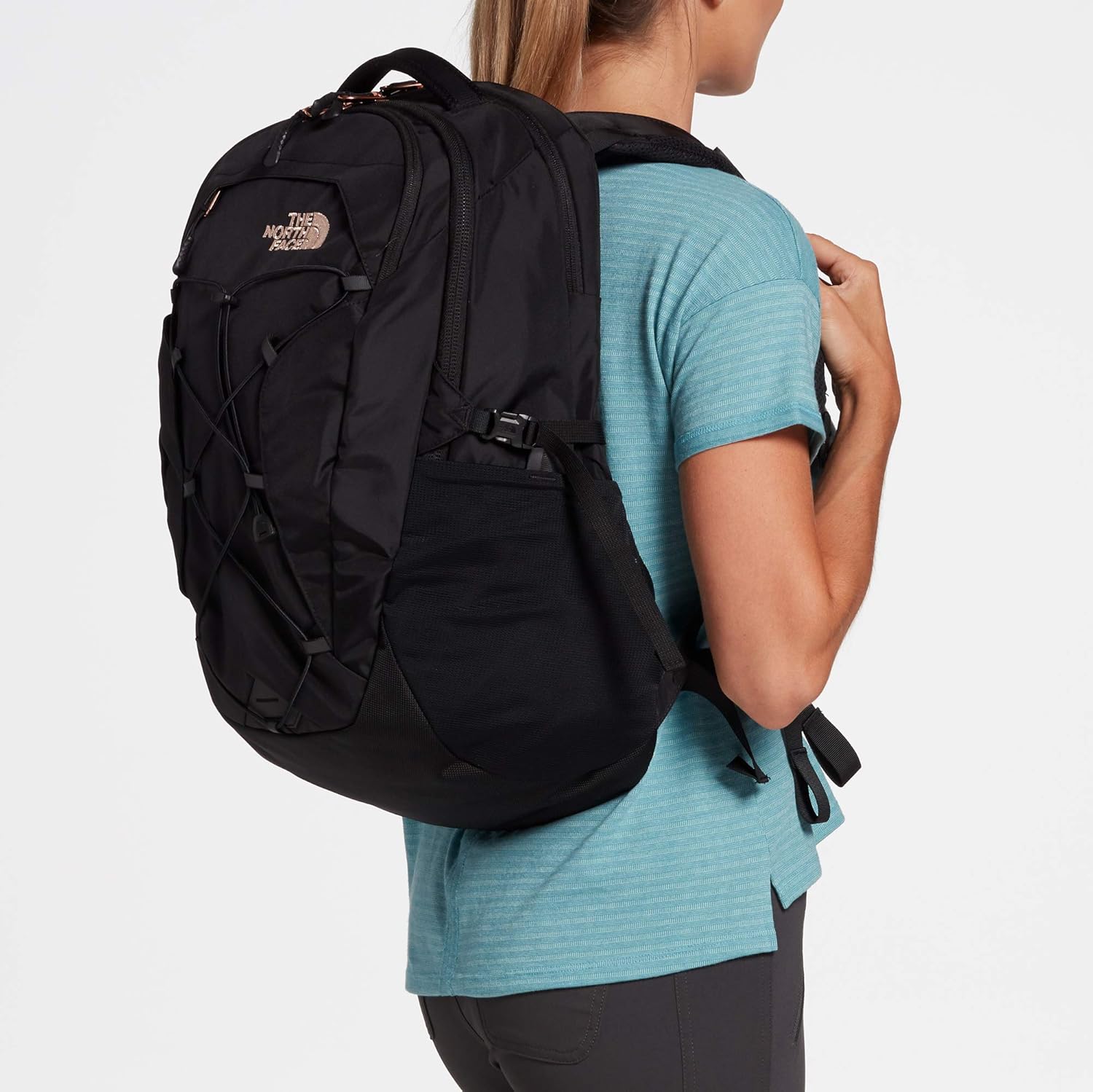 The North Face Women S Borealis Backpack Tnf Black Rose Gold One Size Amazon Co Uk Shoes Bags