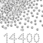 Beadsland Flatback Rhinestones Bulk,14400pcs White Rhinestones for Nails Crafts Clothes DIY Decoration, Crystal, SS10, 2.7-2.9mm