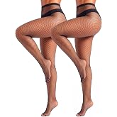 ZINTEDI 2 Pairs Womens Fishnet Stockings High Waist Tights Fishnets Fishnet Tights for Women