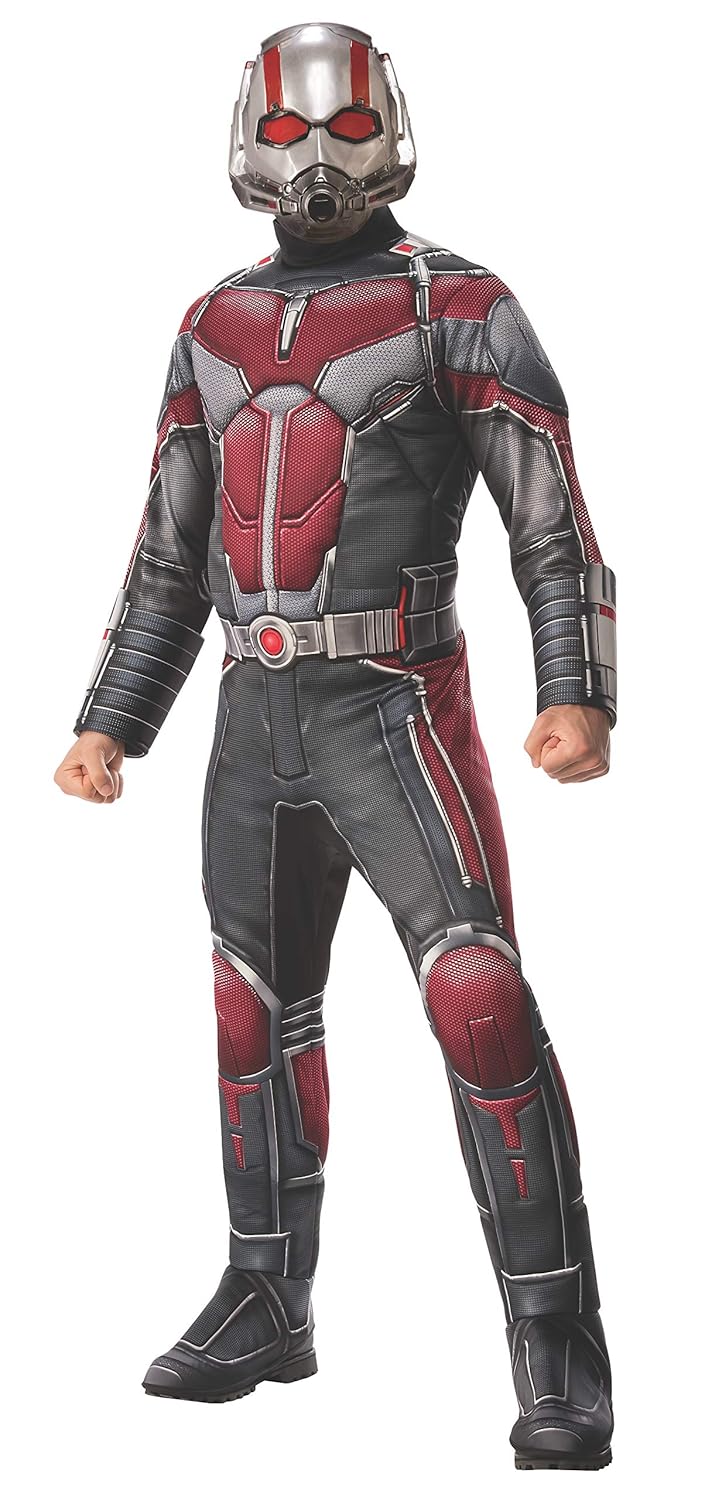 Rubies Mens Marvel Avengers 4 Mens Deluxe Ant Man Costume And Mask Adult Costume