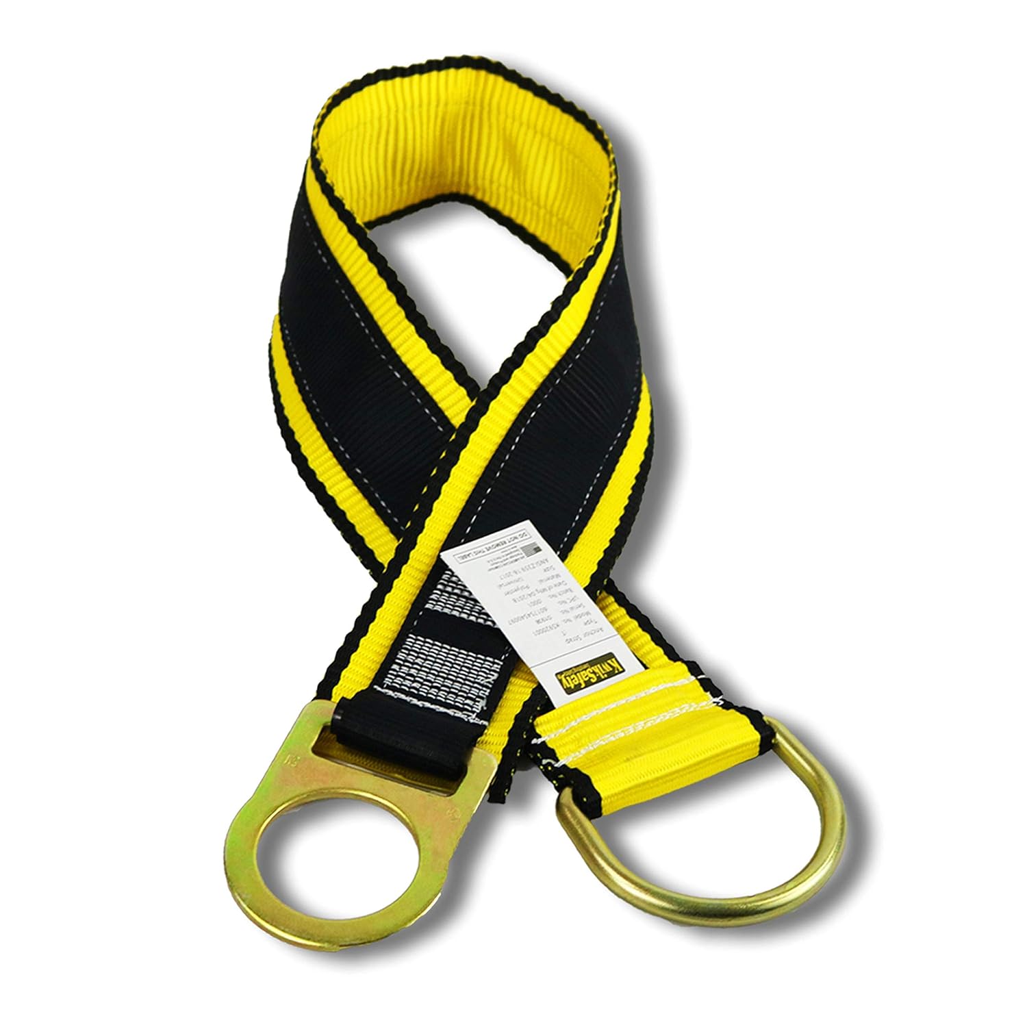 KwikSafety (Charlotte, NC) GIBBON GRIP 3 ft. Safety Anchor Cross Arm Strap Beam Choker ANSI Fall Arrest System Web pass thru Double D Ring Anchorage Sling OSHA Protection Harness Lanyard