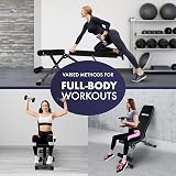 Kayman Adjustable Weight Bench 6 Back 4 Seat 3 Leg Levels Foldable Gym view 8
