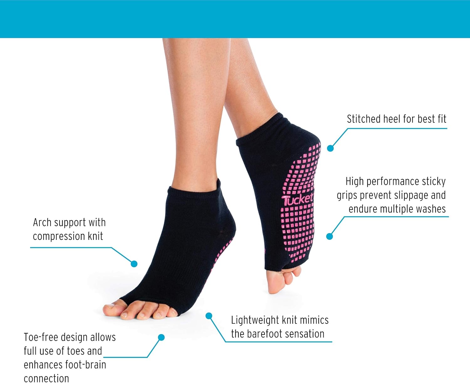 Yoga Socks for Women Non Slip, Toeless Non Skid Sticky Grip Sock - Pilates, Barre, Ballet (Twilight Sky - Men): Clothing