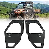 KEMIMOTO UTV Doors with Steel Frame Compatible with Polaris Ranger 1000 | XP1000 2020-2026, Waterproof Tear-Resistant Embossed PVC Oxford Fabric Cab Enclosure Upper Window Replace #2882902