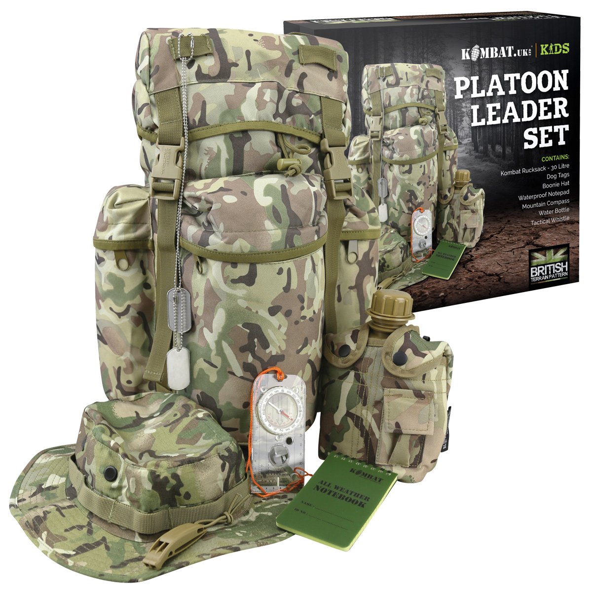 Kombat UK Kids Platoon Leader Set, Multicoloured