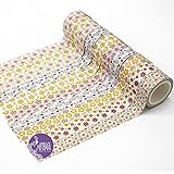AsianHobbyCrafts Printed Design Wrapping Paper Tapes Pack (Flower, 15x4 mm)