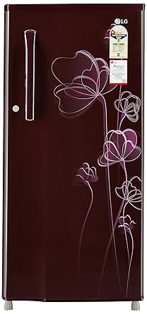 LG 188 L 1 Star Direct Cool Single Door Refrigerator(GL-B191KSHU.ASHZEBN, Scarlet Heart)