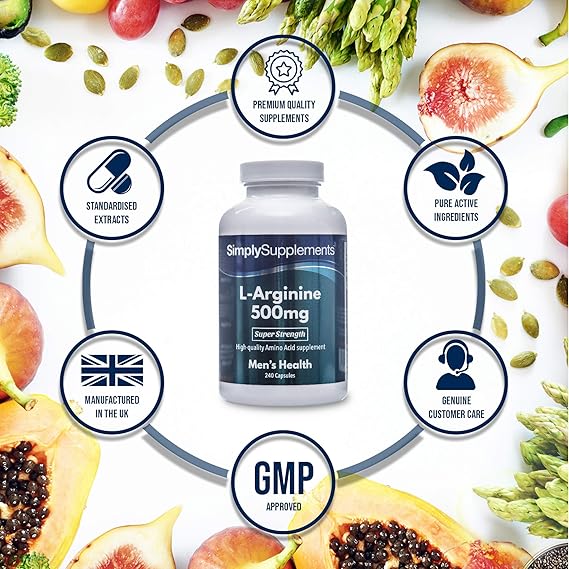 Amazon Com L Arginine 500mg Capsules High Strength Supplement