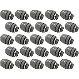 Sealproof 1/2-Inch 25 Pack Nonmetallic Liquid Tight Straight Conduit Connector Fitting, UL Listed, 1/2" Dia