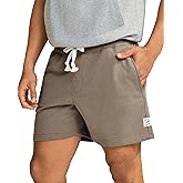 maamgic Mens Athletic Gym Shorts 5/7" Elastic Waist Casual Pajama Pocket Jogger Men Workout Short Pants