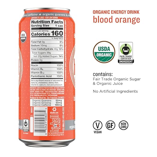 Hiball Energy Drink Nutrition Facts Runners High Nutrition