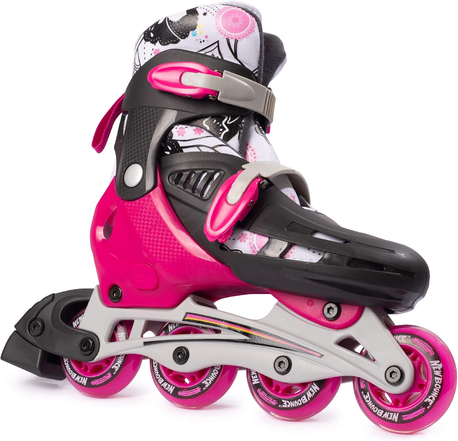 Patines Infantiles Con Luces En Ruedas – Talla Ajustable Para Niños Y Niñas – Rodamientos ABEC-7 – Seguros Para Interior Y Exterior – Regalo Genial
