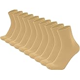 Sakusock Mens Above Ankle Thin Cotton Quarter Crew Socks Classic Lightweight Moisture Wicking Work Socks 5 Pairs