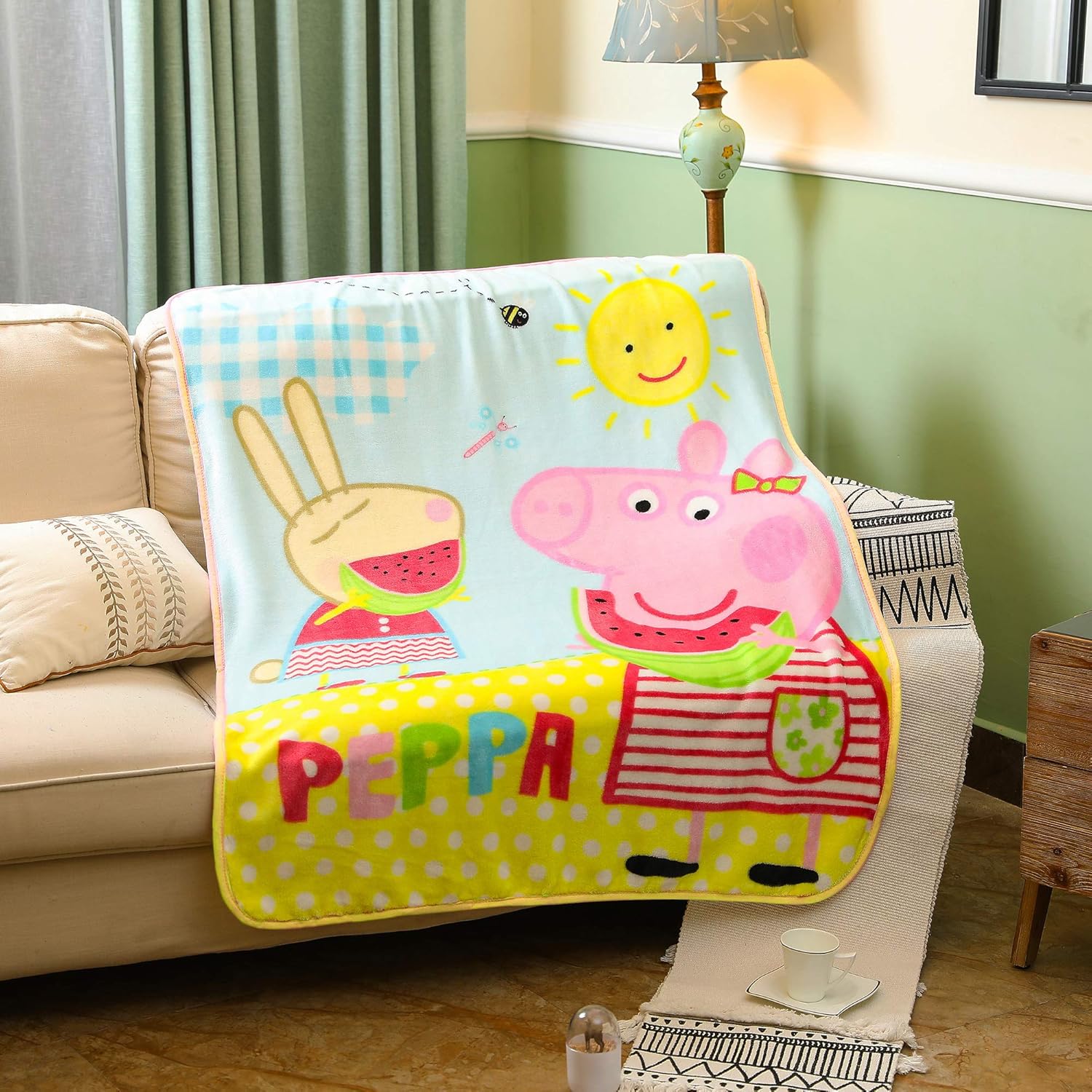 peppa pig crib sheet