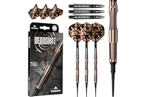 Mission Darts | Dead Shot | Soft Tip Darts | 95% Tungsten | Bronze | 19g