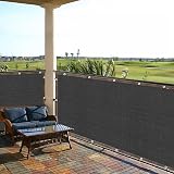 TESIN Privacy Screen Fence 6.5x50 ft Black Outdoor Privacy Screen with Cable view 4