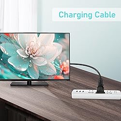SLLEA 6ft AC Power Cord Cable Plug Compatible with