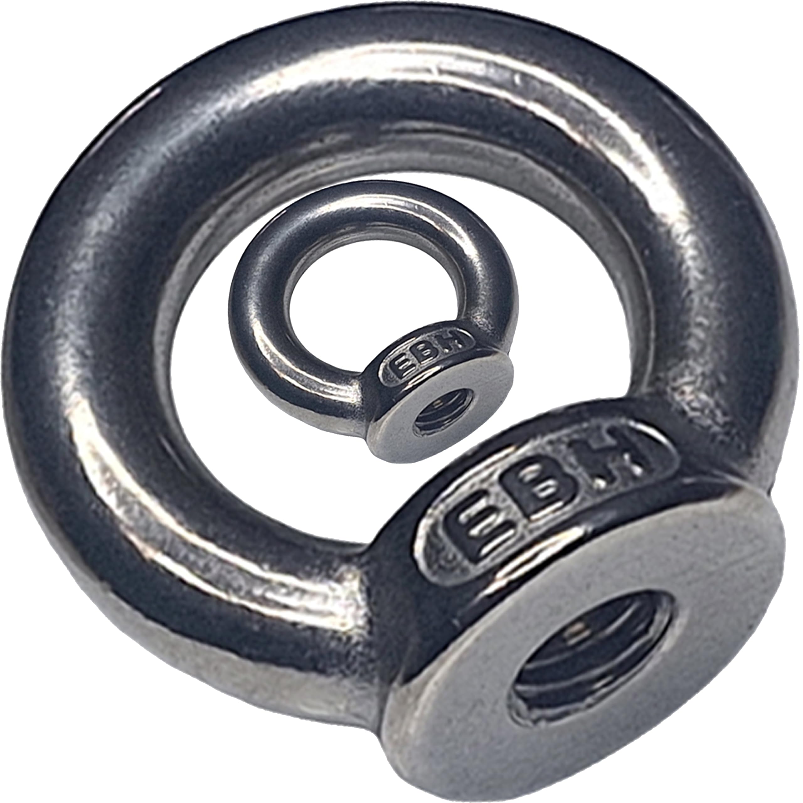 M10 Lifting Eye Nuts Made from Marine Grade A4 Stainless Steel 316 (Pack of 2)