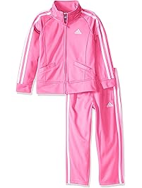 adidas Baby Girls' Tricot Zip Jacket and Pant Set