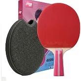 DHS Ping Pong Paddles with Fabric Paddle Cover Case，Sticky Rubber for Max Spin, 7-Ply Wood Table Tennis Racket, Tournament Ready