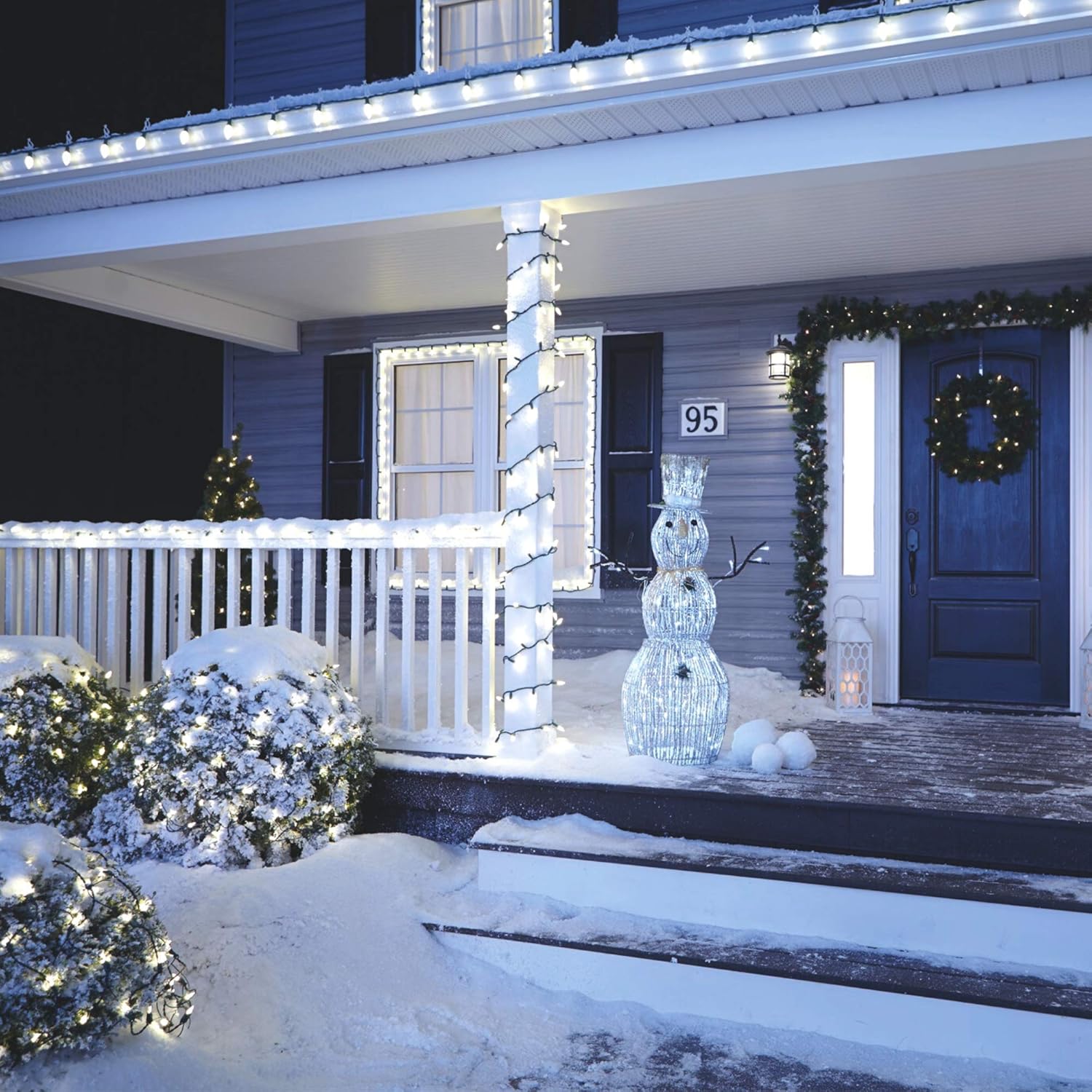 NOMA LED Net Christmas Lights 100Count Mini Lights 4 ft x 4 ft