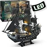 3D Puzzles for Adults Home Decor Pirate Ship Gifts for Men Women Model Kits Brain Teaser Puzzles for Adults Teacher Gifts,Que