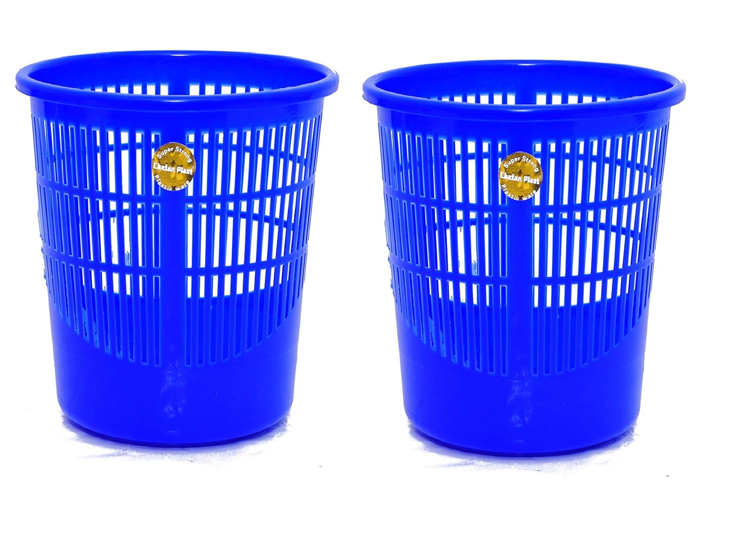 Buy Chetan Plast Plastic 2 Pieces Mesh Ghajini Waste Paper Dustbin