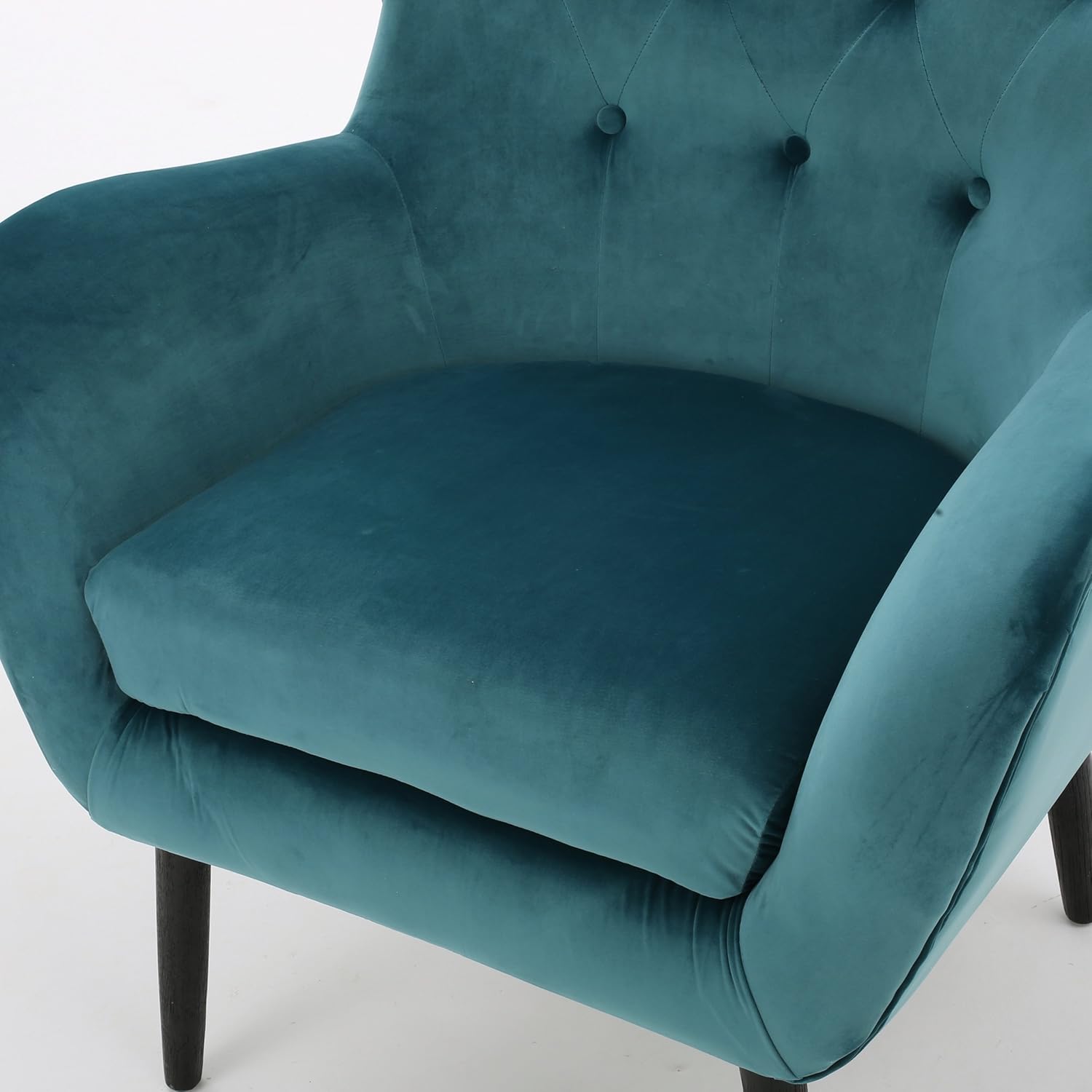 Furniture Christopher Knight Home 298850 Alyssa Arm Chair Dark Teal Living Room Furniture