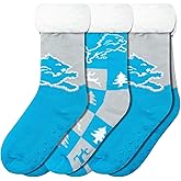 FOCO Women's NFL Team Logo Fan Footy 3-Pack Slipper Socks