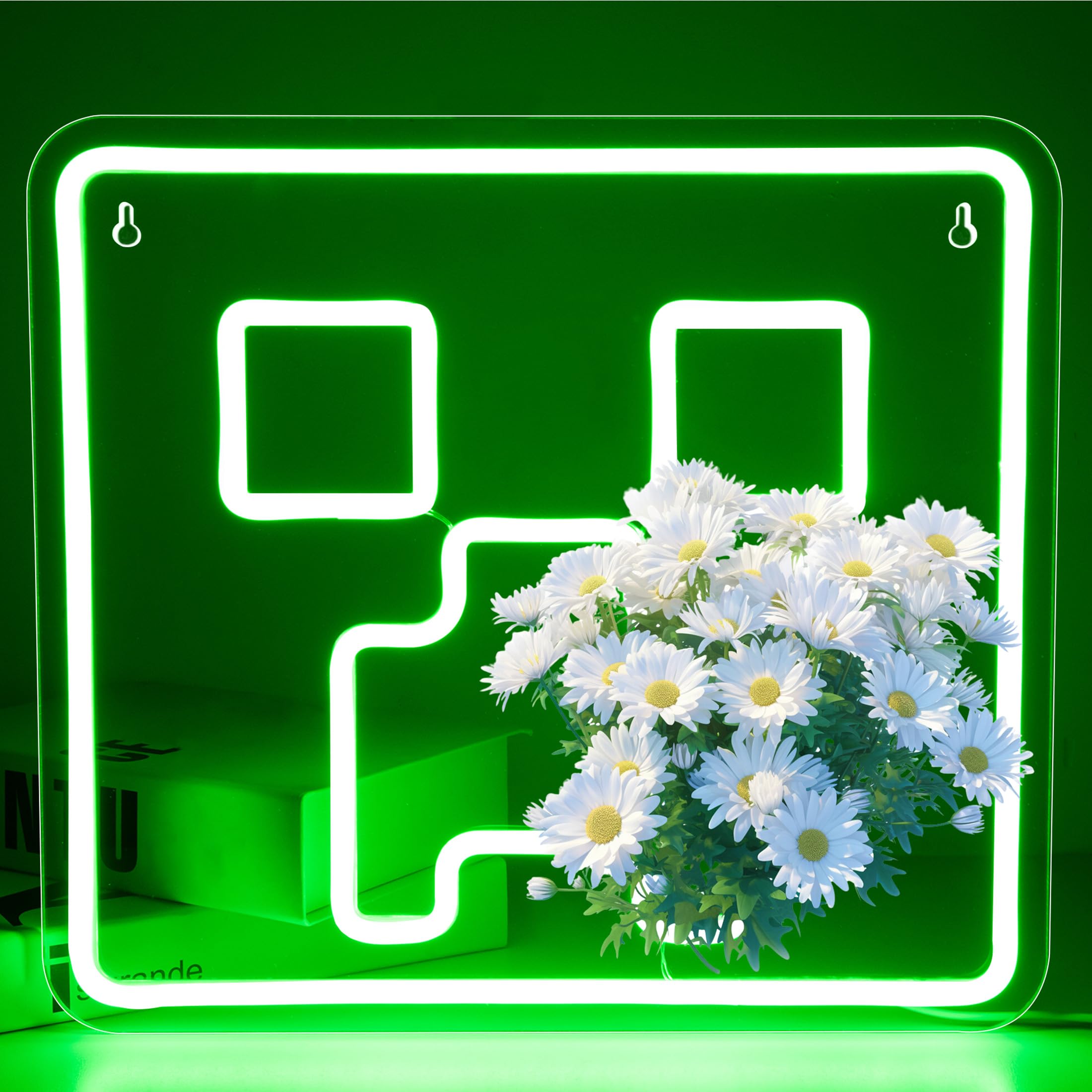 Photo 1 of ***SWITCH BROKEN**** Game Neon Sign for Wall Decor Gaming LED Lights Gaming Signs for Boys Bedroom Neon Signs for Man Cave Gamer Room Decor for Party Birthday Gifts for Gamers Teen Boys Men Size 14.2 * 13.4 in(XD134)