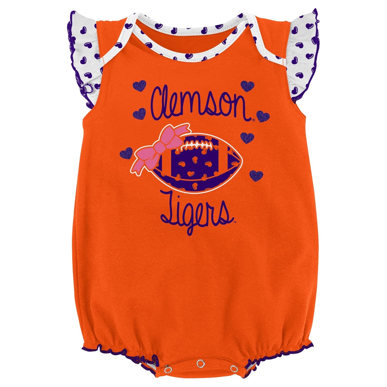 NCAA by Outerstuff NCAA boys Heart Fan 2 Piece Onesie Set