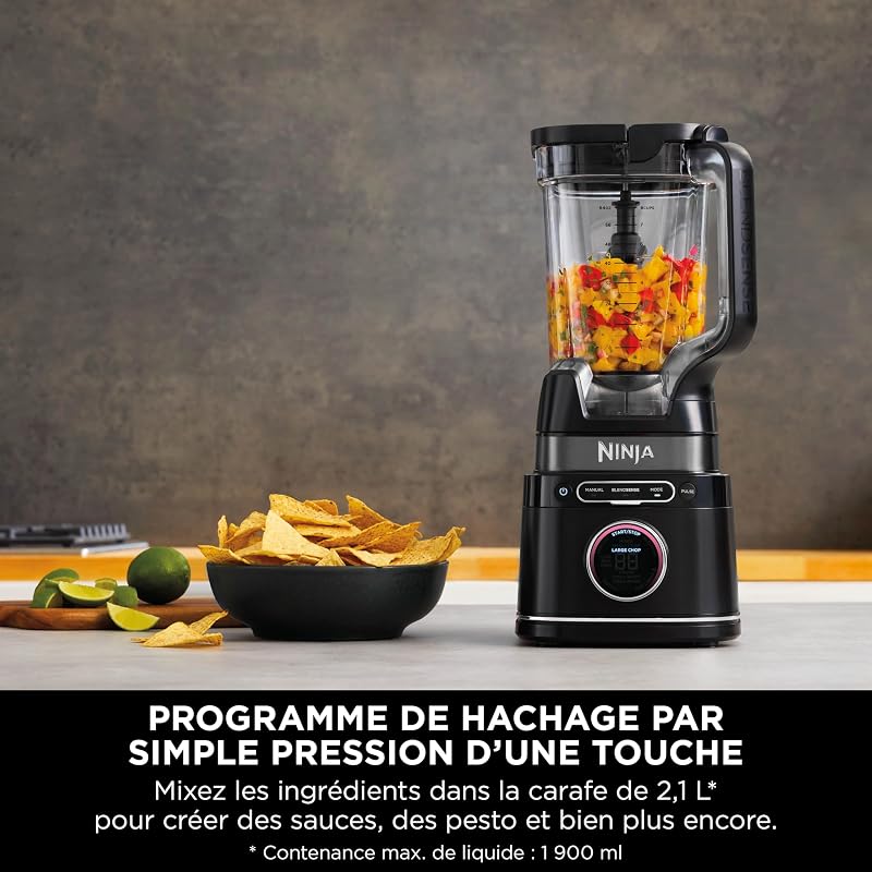 Detect Power Blender Processor Pro 3-en-1, mixeur 1200W, Noir