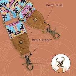 chushui Bronze Hardware Purse Strap with Brown