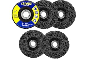LAIWOO Strip Discs Stripping Wheel for Angle Grinder Rust Remover Wheel, Paint Stripping Disc, Clean and Remove Paint, Paint and Rust Stripper (4'' x 5/8'' 5 Pack)