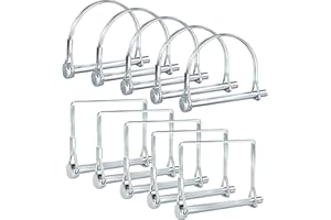 Pinailer Pack of 10 Trailer Pin – 2-3/4" x 1/4" (L x W) – Featuring PTO Pins, Lock Pins, Trailer Hitch Pins, and Shaft Locking Coupler Pins for Farm Trailers, Towing, Lawn Equipment and Hitches