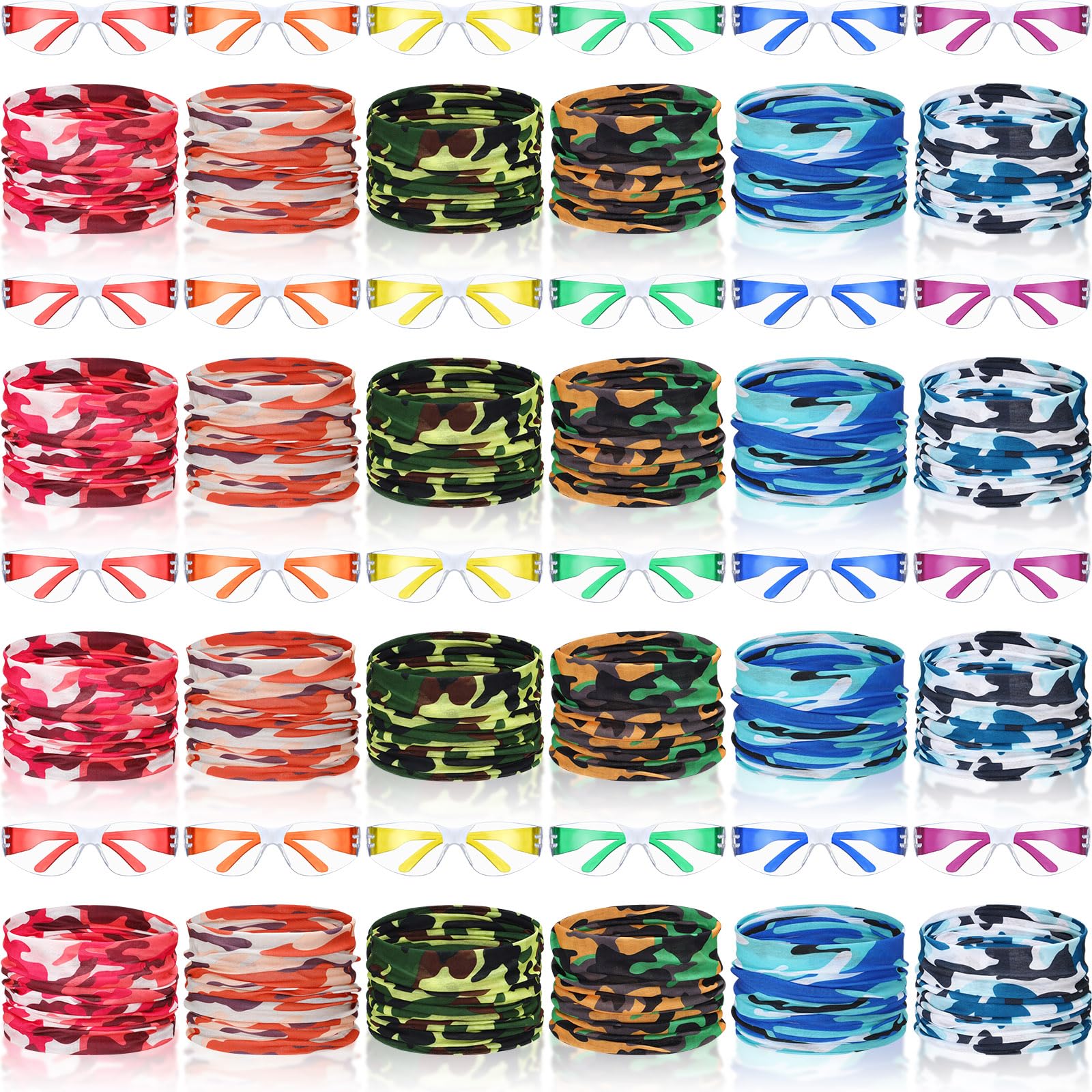 Photo 1 of Xtinmee 48 Pcs Gun Party Supplies for Boy and Girls Includes Safety Glasses and Face Mask for Children Birthday Party Favors Teams Accessories(Multicolor)