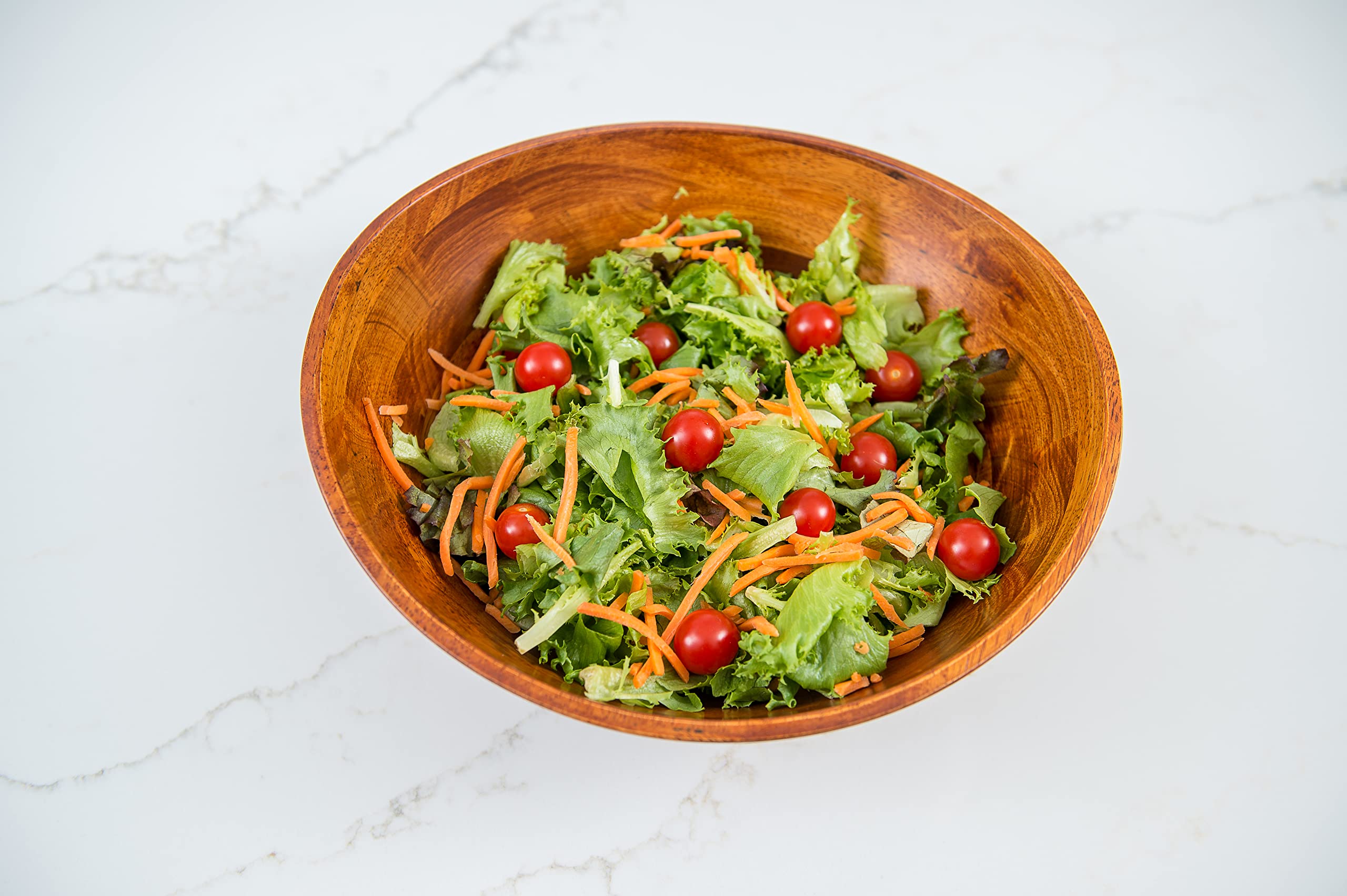 Lipper International Cherry Finished Wavy Rim Serving Bowl for Fruits or Salads, Matte, Large, 13